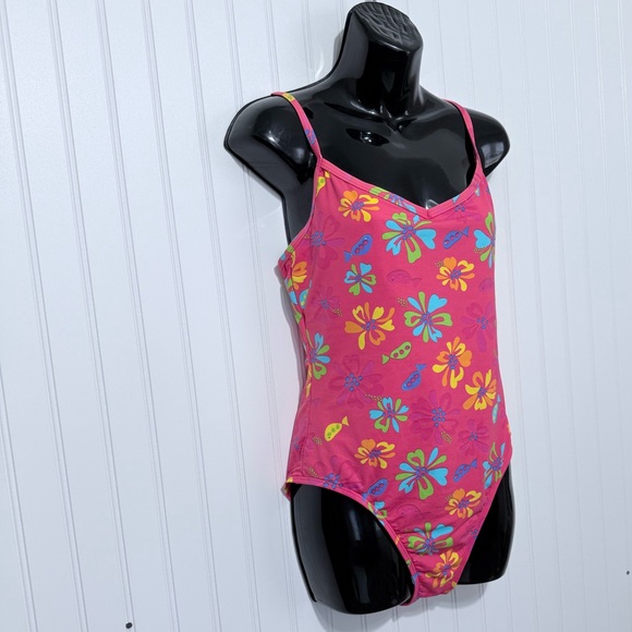 Fresh Produce women Floral Bodysuit - Pink and Yellow Size 12 - Picture 4 of 11